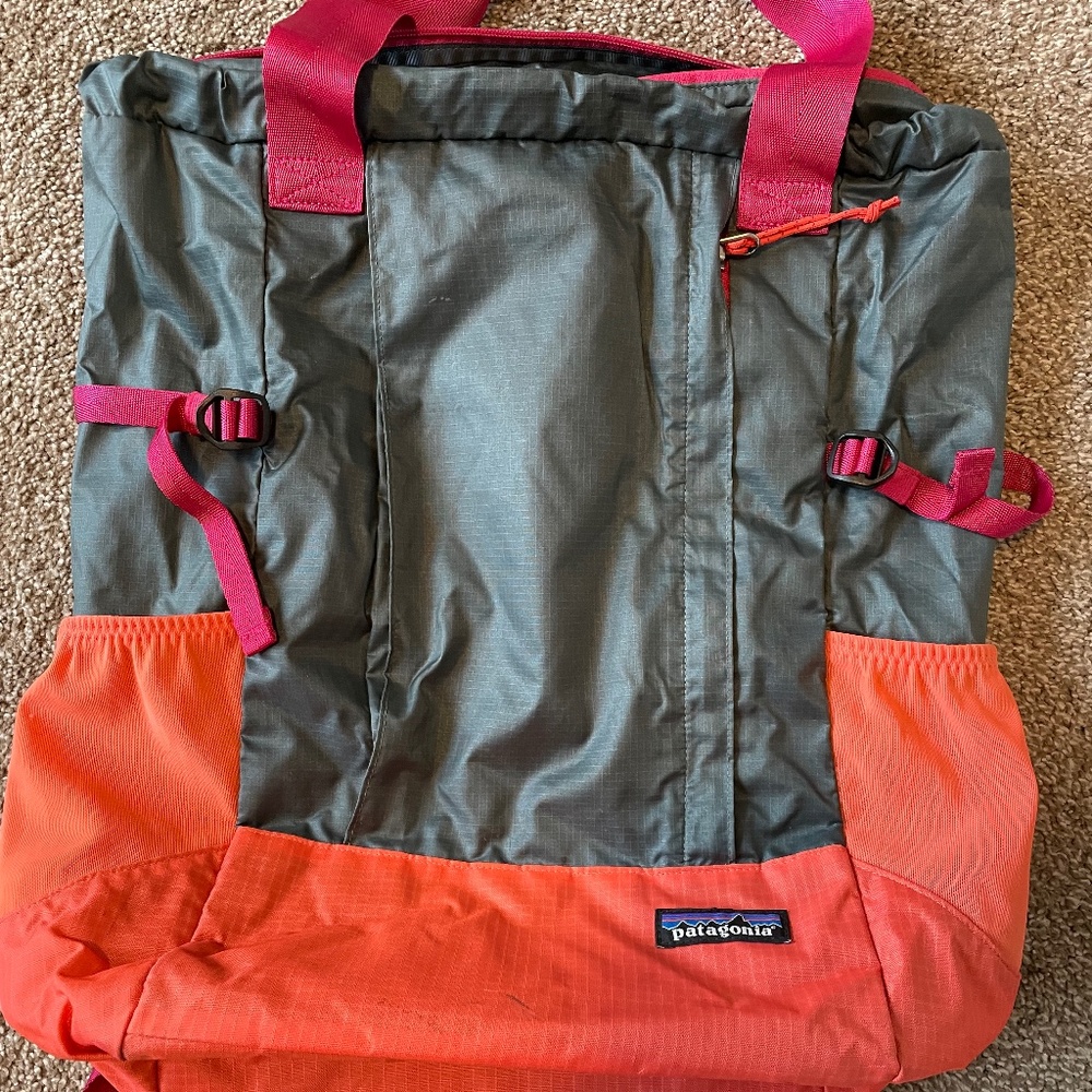 Packable travel backpack tote